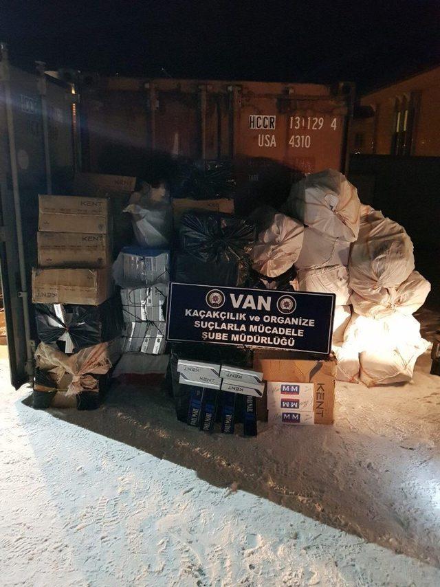 Van’da 26 bin 500 paket kaçak sigara ele geçirildi