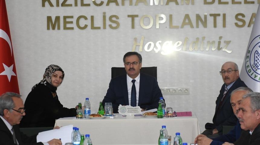 Kızılcahamam Belediyesi Ocak ayı Meclis toplantısı yapıldı