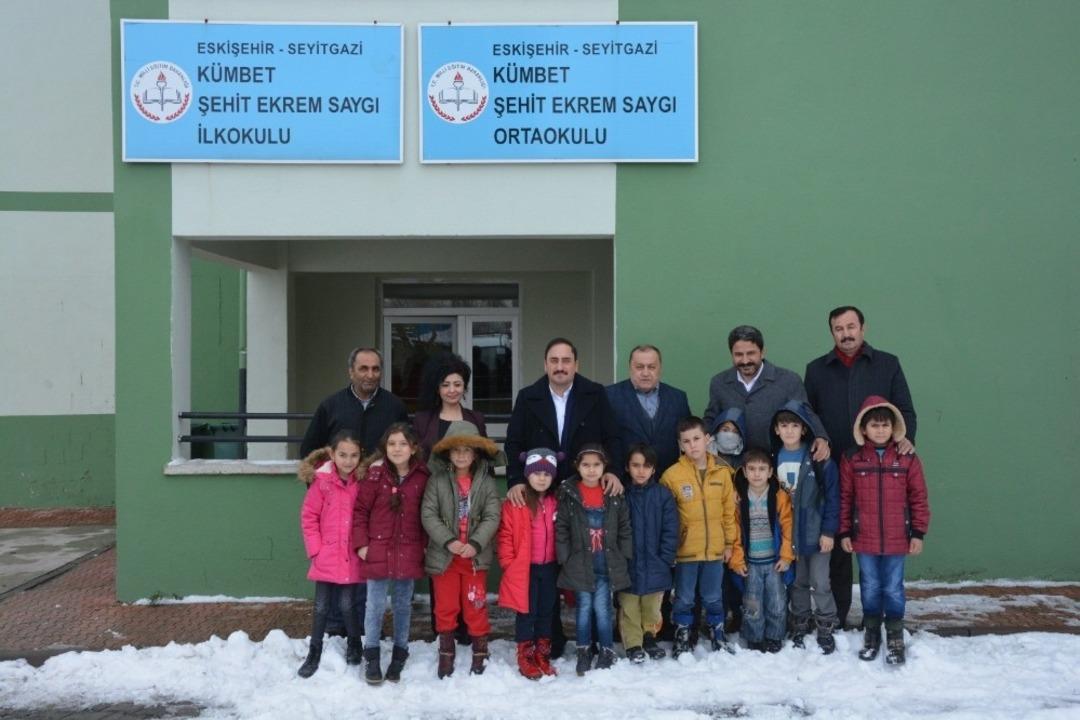 Kaymakam Demirkol ve Başkan Kalın okul ziyaretinde