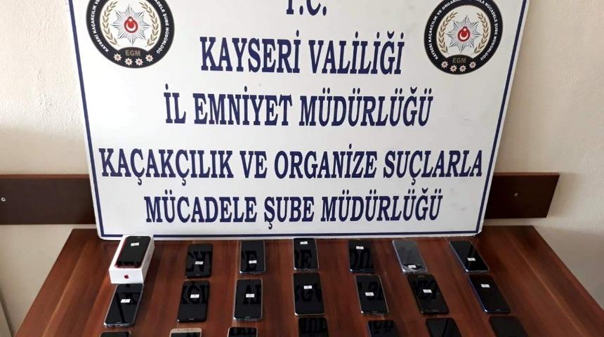 Kayseri&rsquo;de ka&ccedil;ak telefon operasyonu