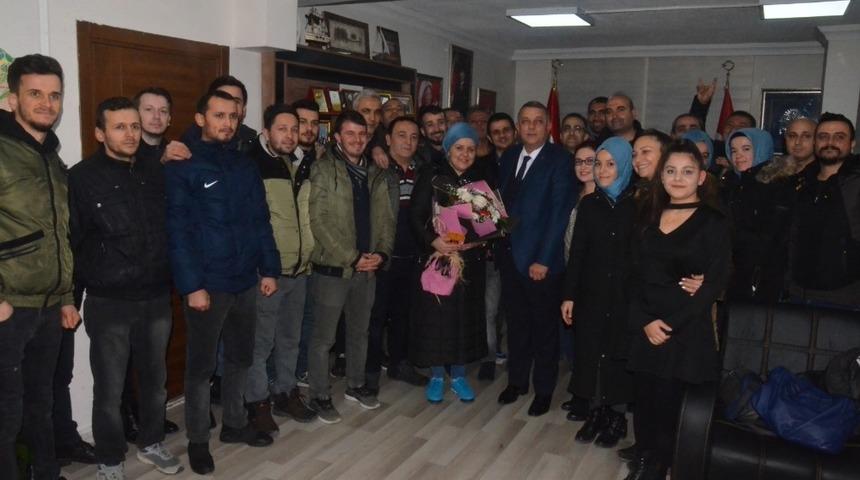 MHP&rsquo;li başkan adayı Bıyık&rsquo;a iş&ccedil;ilerden destek