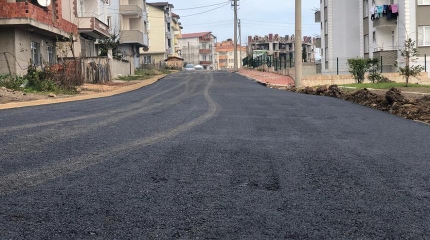 Fatsa&rsquo;da 8 sokakta sıcak asfalt &ccedil;alışması