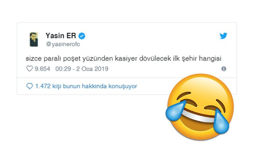 Yurdum insan yaptı yine yapacağını: Ücretli poşet uygulamasına gelen komik tepkiler