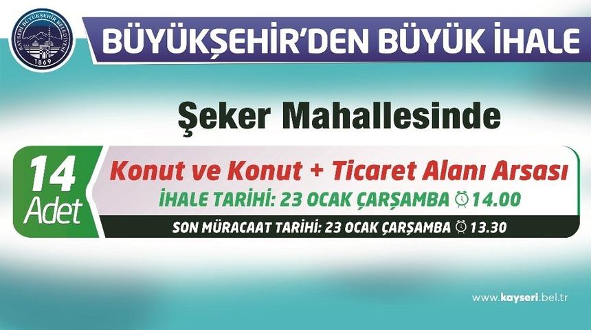 B&uuml;y&uuml;kşehir&rsquo;den arsa ihalesi