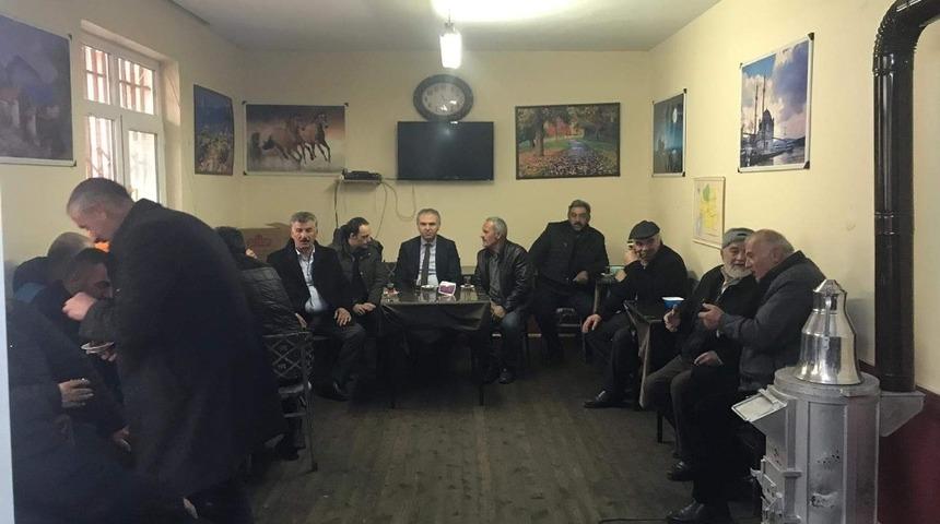 Aydıntepe Kaymakamı Mustafa Akın, &Ccedil;atıksu K&ouml;y&uuml;n&uuml; ziyaret etti