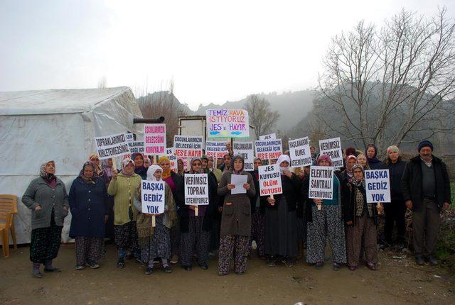 Salihli'de JES'e çadırlı protesto