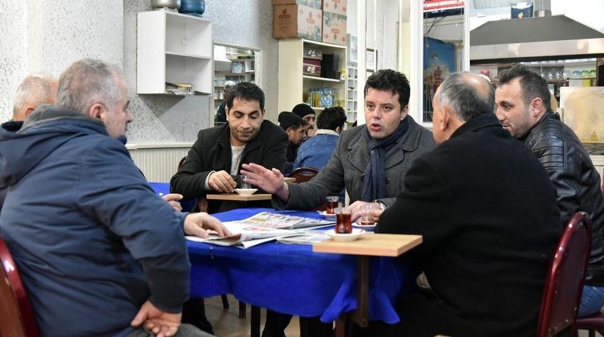 Başkan Sarıkurt, mahalle ziyaretlerini s&uuml;rd&uuml;r&uuml;yor