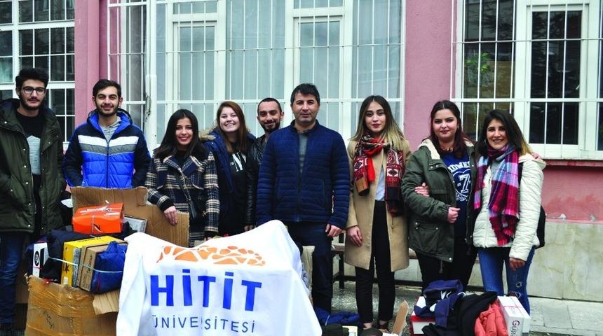 MYO öğrencileri köy çocuklarını unutmadı