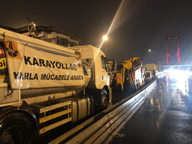 İstanbul yollarında kar ve buzlanma önlemi (2)