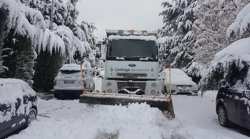 &Ccedil;ankaya karla m&uuml;cadelede sınıfı ge&ccedil;ti