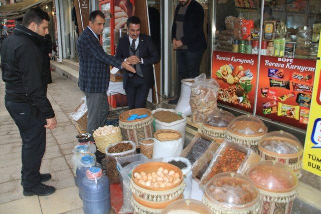 Başkan Yüksel’den esnaf ziyareti