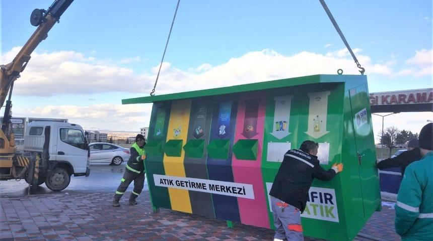 Karaman Belediyesi atık getirme merkezi kurdu