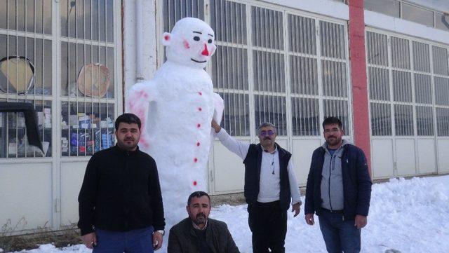 Doğanşehir’de kar sevinci