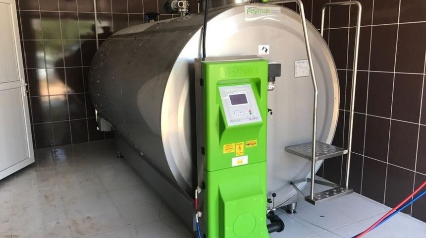 B&uuml;y&uuml;kşehir&rsquo;den s&uuml;t &uuml;reticisine soğutma tankı desteği