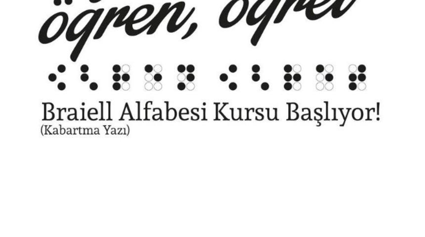 Braiell Alfabesi kursu başlıyor