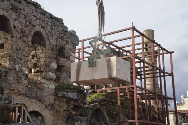 Kesik Minare'ye ilk taş konuldu, müze cami restorasyonu başladı