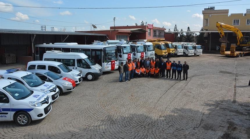 Ceylanpınar Belediyesinin ara&ccedil; filosuna 43 yeni ara&ccedil; eklendi