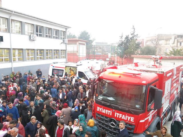 Şanlıurfa’da okulda yangın paniği