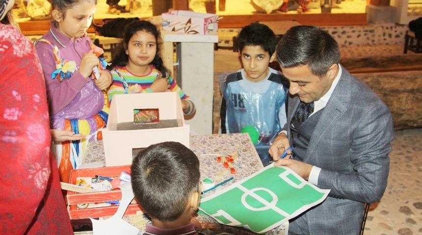 &Ouml;ğrenciler başkan ile etkinlik yaptılar