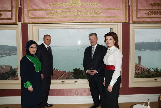 Cumhurbaşkanı Erdoğan, Poroşenko ile görüşüyor