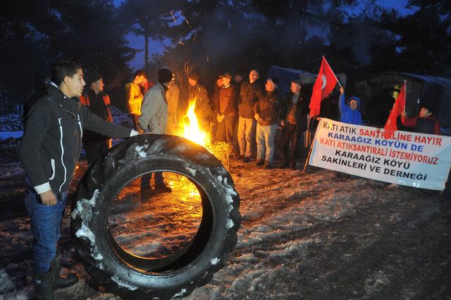 Santral nöbetinde, kar altında 193'üncü gün