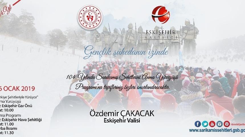 Eskişehir Sarıkamış Şehitleri i&ccedil;in y&uuml;r&uuml;yecek