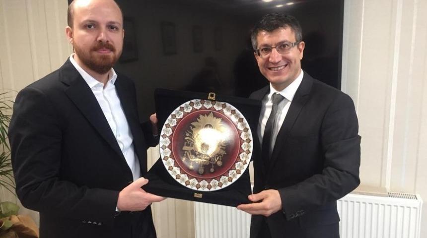 Rekt&ouml;r Taş, Bilal Erdoğan ile bir araya geldi