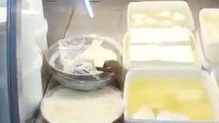 Şarküteri dolabında şoke eden görüntü! Sosyal medya bunu konuşuyor