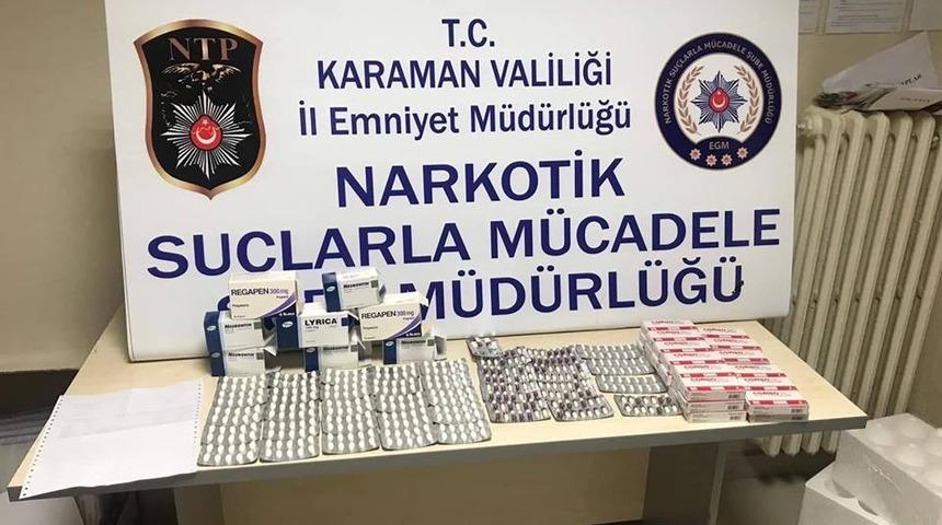 Karaman&rsquo;da eczacı kalfası re&ccedil;ete ile verilen hapları satarken yakalandı