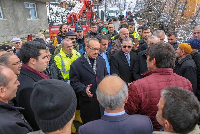 Ordu'da mahallede heyelan; riskli evler tahliye edilecek