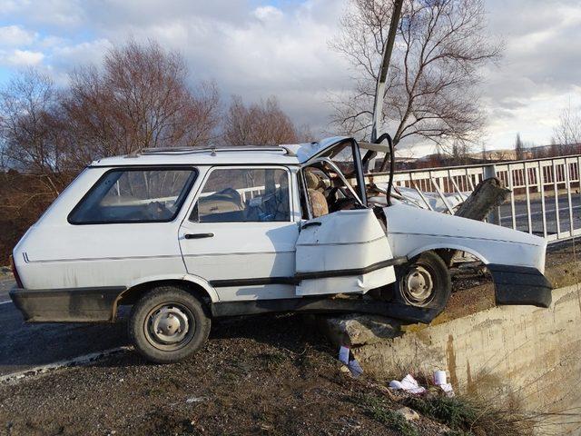 Hisarcık’ta trafik kazası: 1 yaralı