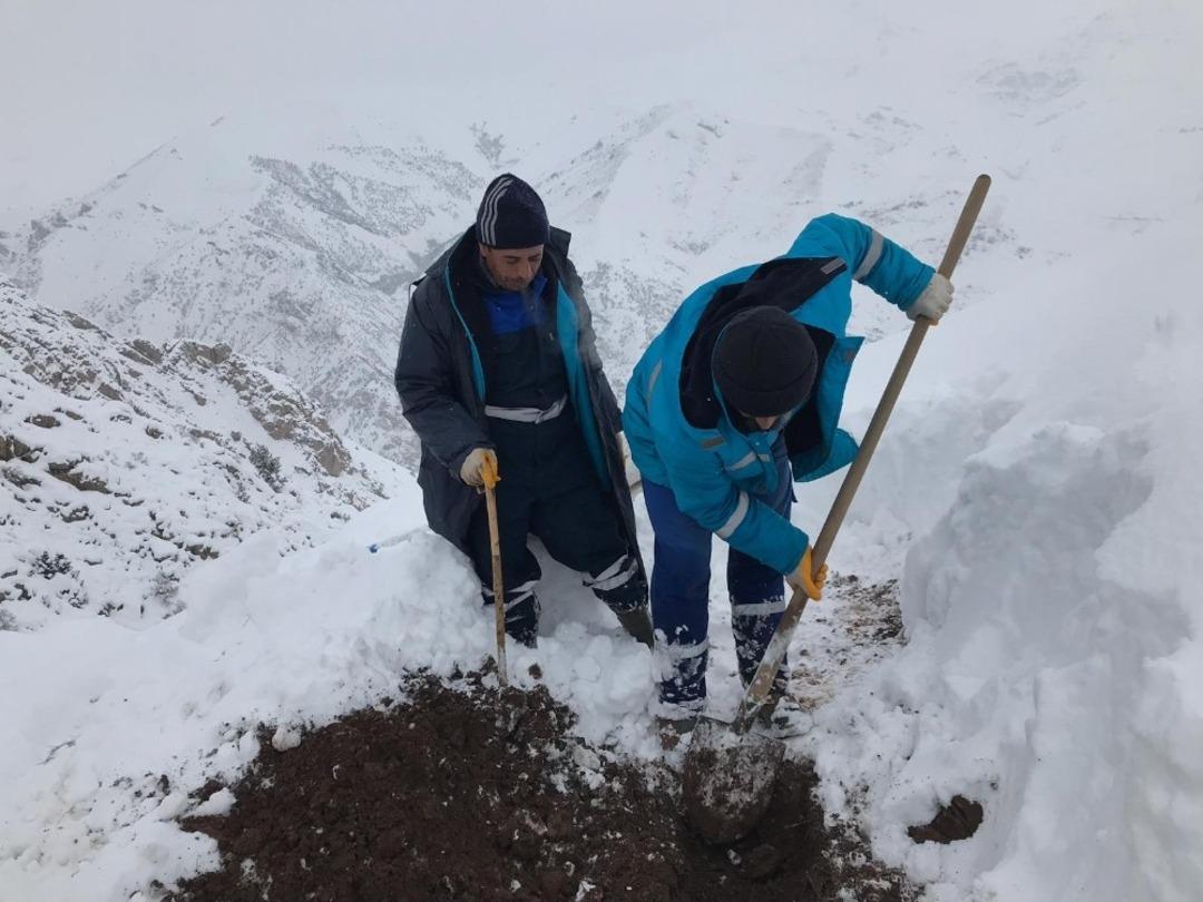 VASKİ ekibinin zorlu kış mesaisi