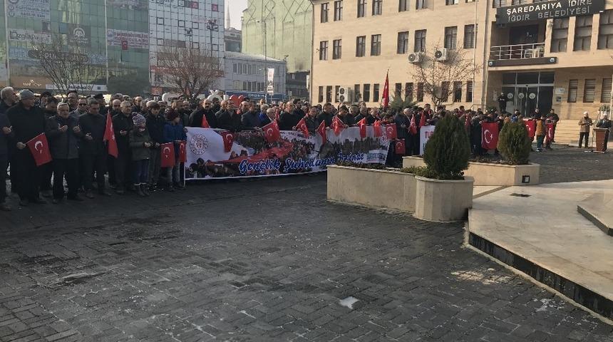 Iğdır Sarıkamış şehitleri i&ccedil;in y&uuml;r&uuml;d&uuml;