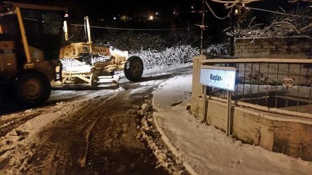 Turgutlu’nun kırsal kesimleri beyaza büründü