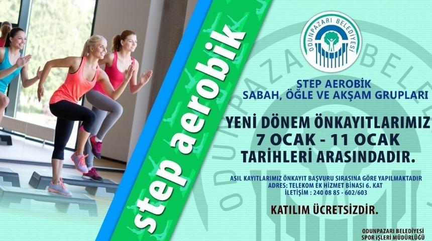 Yeni d&ouml;nem step aerobik kayıtları başlıyor