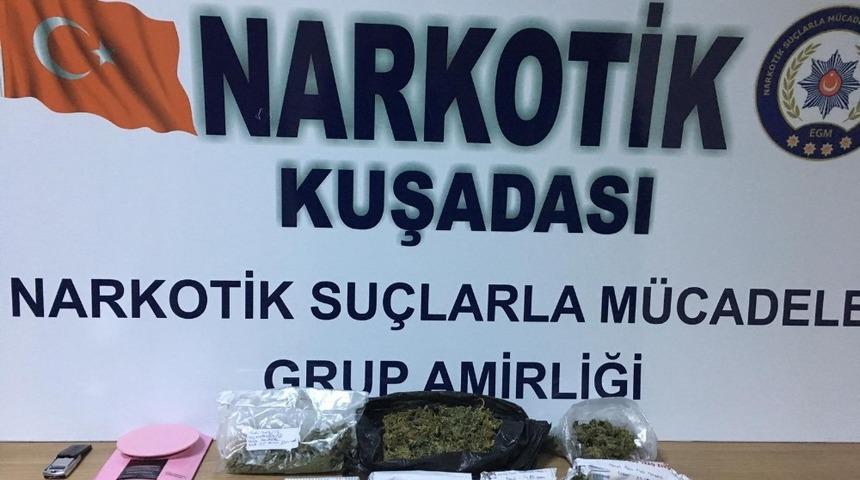 Kuşadası&rsquo;nda uyuşturucu operasyonu, 2 kişi tutuklandı
