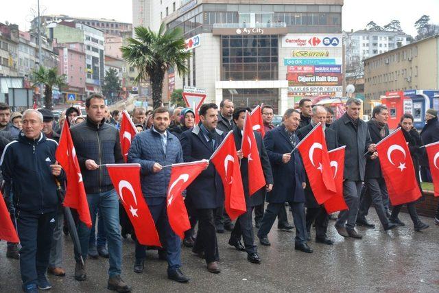 Sarıkamış Şehitleri için anma yürüyüşü yapıldı