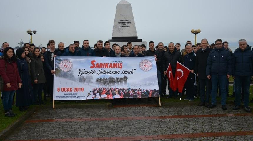 Sarıkamış Şehitleri i&ccedil;in anma y&uuml;r&uuml;y&uuml;ş&uuml; yapıldı