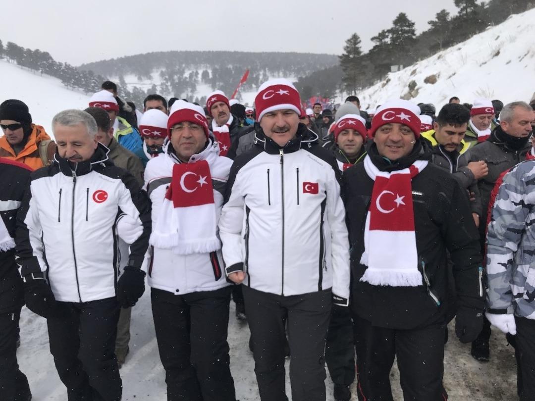 Sarıkamış Ay Yıldız T&ouml;ren alanında anma t&ouml;reni D&uuml;zenlendi