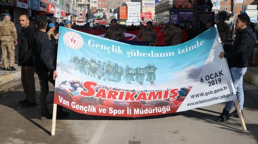 Van’da Sarıkamış şehitleri anıldı