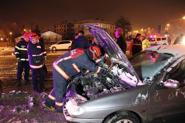 Düzce'de gizli buzlanma nedeniyle kaza: 6 yaralı