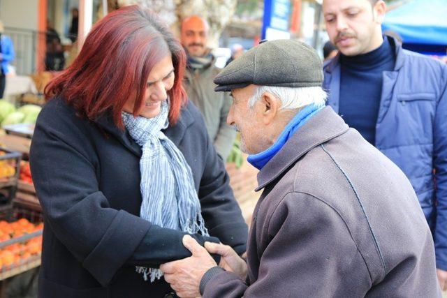 Başkan Çerçioğlu, Çakırbeyli Köy Pazarı’nı ziyaret etti