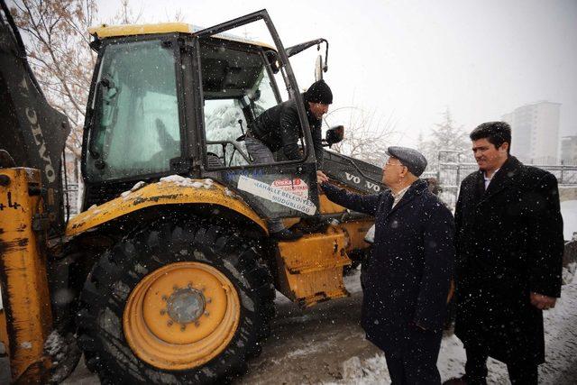 Başkan Yaşar’dan karla mücadele denetimi