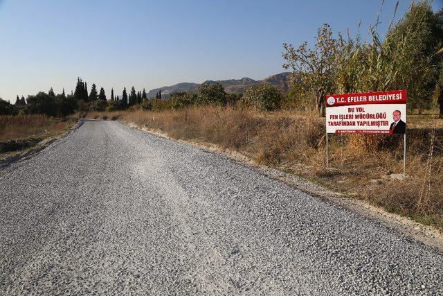 Efeler Belediyesi yol çalışmaları ile dikkat çekiyor