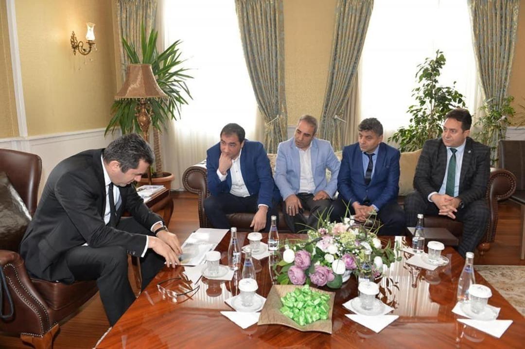 &Ccedil;elebispor Kul&uuml;b&uuml;&rsquo;nden Vali Memiş&rsquo;e &lsquo;Hayırlı Olsun&rsquo; ziyareti