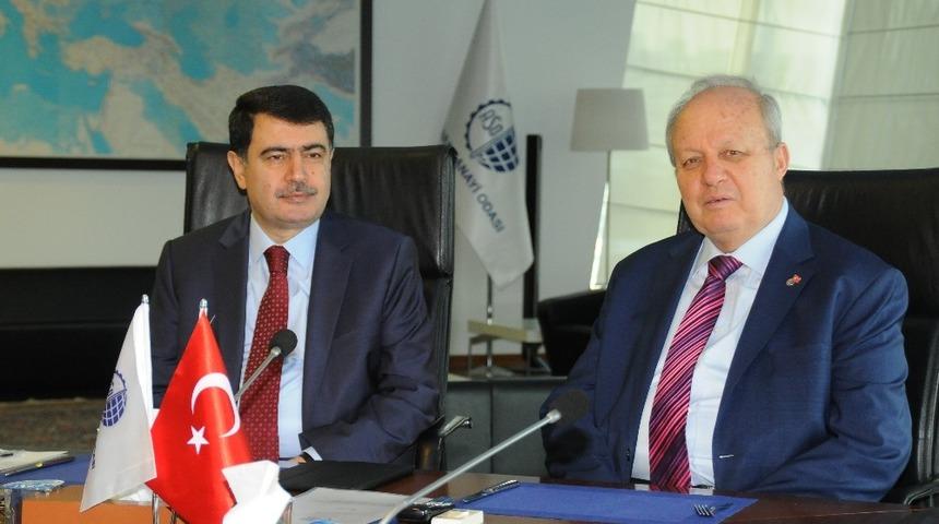 Ankara Valisi Şahin&rsquo;den ASO&rsquo;ya ziyaret