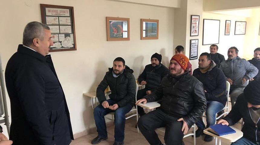 Başkan Baran, denizcilerle bir arada