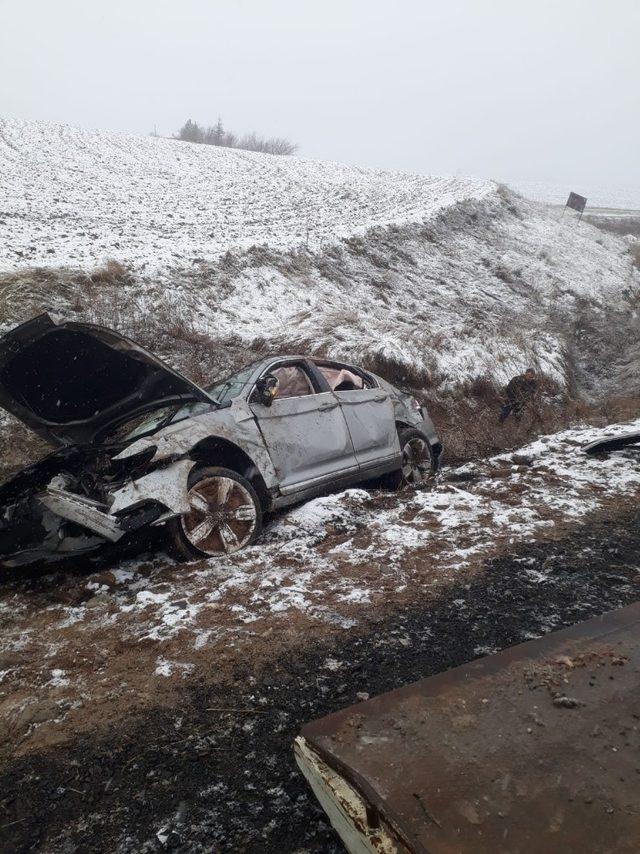 Yozgat’ta trafik kazası 2 yaralı