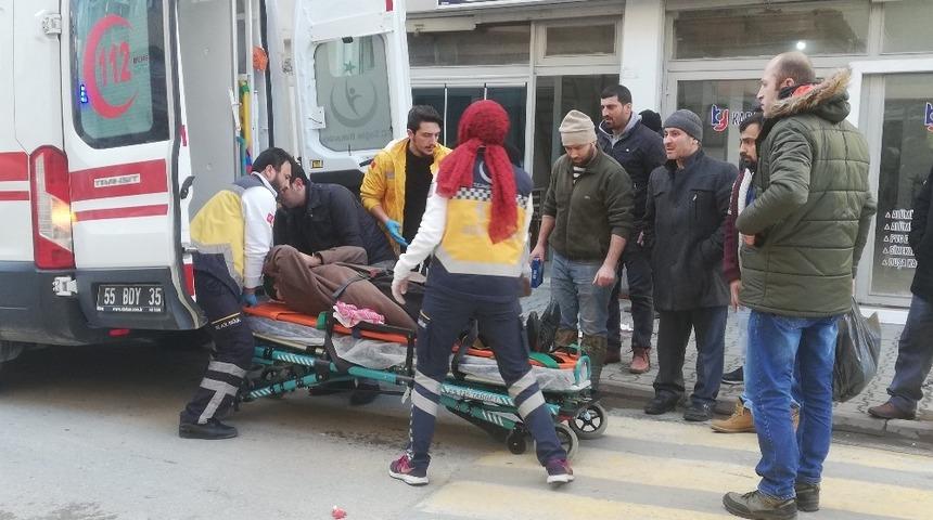 Bafra&rsquo;da kaza: 1 yaralı