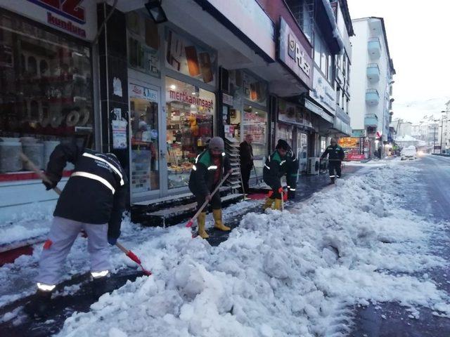 Bingöl’de karla mücadele çalışması